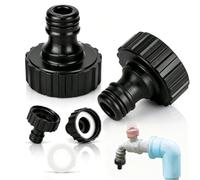 Tap Connector 1 Inch for Gardena, Hose Connector Thread Tap Adapter | Connection 1 inch for Gardena, suitable for 1 inch, waterproof hose adapter for garden, patio and car wash, pack of 4