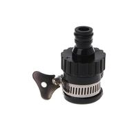 Tap Connector Adapter Kitchen Tap for Garden Water/Hose Pipe Fit - Black