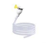 Tap Connector for Round Mixer Taps up to 35mm - Leak-Proof Hose Adapter with Stainless Steel Clamp - Flexible PVC Garden Hose Extension for Kitchen Sink Outdoor Cleaning Car Washing 1m to 5m(4-meter)