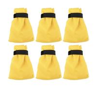 Tap Cover Thickened Freeze Protection Outdoor Faucet Cover for Winter 420D Oxford Fabric High Density Cotton Lining Universal Fit 6 Pack (Yellow)