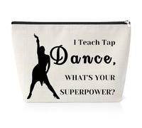 Tap Dance Gifts for Women Makeup Bag for Tap Dance Teacher Dance Lover Presents for Girl Daughter Friend Sister Girlfriend Christmas Birthday Cosmetic Bag for Dancer Zipper Travel Pouch