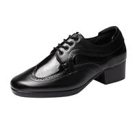 Tap Dancing Shoes Men,Salsa Tango Practice Shoes for Men,Soft and Resistant to Bending,Flexible and Lightweight,Suitable for Quickstep,Latin,Tango,Waltz,Foxtrot Black