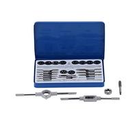 Tap Die Kit Alloy Steel Thread Repair Tool 11 Taps & 11 Dies with Wrenches - High Hardness & Resistance, Convenient Storage Case for Manual Thread Cutting & Fixin