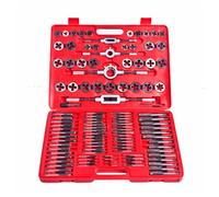 Tap & Die Set 111pc Carbon Steel Black Case M2-M18 Compact Threading Pro Kit Set