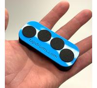 Tap Drums - A Fidget for Everyone, Inspired by Musicians. Great for fidgeting, tapping, finger exercises, practicing anywhere. Perfect gift (Blue)