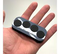 Tap Drums - A Fidget for Everyone, Inspired by Musicians. Great for fidgeting, tapping, finger exercises, practicing anywhere. Perfect gift (Gray)