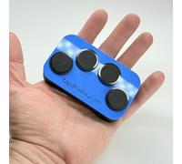 Tap Drums Click - A Not-So-Silent Fidget for Everyone, Inspired by Musicians - Great Gift Durable (Blue)