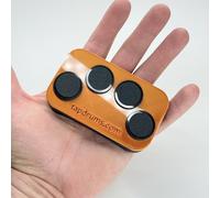 Tap Drums Click - A Not-So-Silent Fidget for Everyone, Inspired by Musicians - Great Gift Durable (Copper)