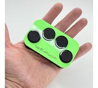 Tap Drums Click - A Not-So-Silent Fidget for Everyone, Inspired by Musicians - Great Gift Durable (Green)