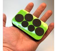 Tap Drums Quad - A Fidget for Everyone, Inspired by Musicians. Silent. Great for fidgeting, Tapping, Finger Exercises, Practicing Anywhere (Green)
