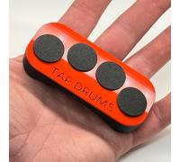 Tap Drums Silent - The Musician's Fidget - Stop Fidgeting, Start Tapping (Red)