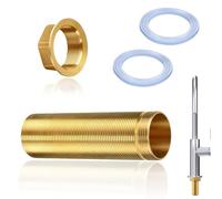 Tap Extended, High 10 cm Tap Extension with Threaded Pipe, Tap Extension with Threaded Pipe, Tap Attachment for Mounting Fittings