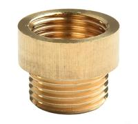 Tap Extension Connector with G1/2 External and Internal Thread, Brass Material for Drinking Water and Heating System Connection on (1cm)