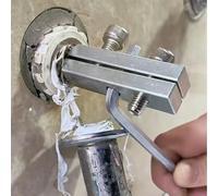 Tap Extractor - Carbon Steel 7.5x1.5 cm | Remove Tool Broken Bolt with 4/6 Multifunctional Pipe Extractor, Double Head Screw Extract。 Set | Pumps Equipment Water Heater Expansion Shower