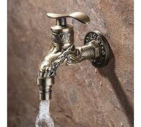 Tap for Bar Farmhouse Commercial, Wall Mounted Vintage Antique Zinc Alloy Spigot Bathroom Kitchen Sink Mop Pool Outdoor Garden Faucet Retro Style The New