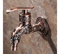 Tap for Bar Farmhouse Commercial, Wall Mounted Vintage Antique Zinc Alloy Spigot Bathroom Kitchen Sink Mop Pool Outdoor Garden Faucet Retro Style The New