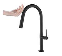 Tap for Bar Farmhouse Commercial, White Brushed Golden Smart Sensor Taps Sink Mixer, Rotate Touch Kitchen Faucet, Hot Cold MixerTap The New