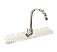 Tap Mat - 27.5 Inch Silicone Splash Guard | 70 x 15 cm, Extra Long, Self-Draining Sink Mat for Double Sinks, Drip Catcher Behind the Tap for Kitchen and Bathroom, Slip