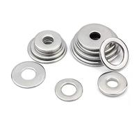 Tap O Rings 1/100pcs Flat Washer M2 .5 M3 M4 M5 M6 M8 M10 M12 M14 M16 M18 M20 M22 M24 Stainless Steel Washers Plain Gaskets GB97 Rubber washers(M16 5pcs)