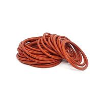 Tap O Rings 10Pcs CS 2mm-2.4mm Red Silicone VMQ O-Ring Gasket Food Grade Sealing Ring Waterproof and Insulated OD 5~90mm Rubber washers(OD 56MM_2.4MM(10PCS))