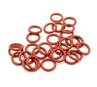 Tap O Rings 10Pcs Food Grade VMQ O Ring Gasket CS 3mm OD 9~150mm Waterproof Washer Round Shape Rubber Silicone Red Rubber washers(OD 9mm ID 3mm)