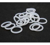 Tap O Rings 10pcs Thickness 2/2.4/3/4mm White Rubber Seal Ring OD 5-80mm Heat-Resistant Food Grade Silicone O-Ring Rubber washers(OD 32mm (CS 4mm))