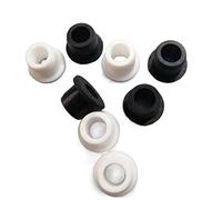 Tap O Rings 5mm to 28mm Round Hollow Silicone Rubber Grommet Hole Plug Wire Cable Wiring Protect Bushes O-rings Sealed Gasket Rubber washers(White,5mm(Bore 3mm)-5pcs)