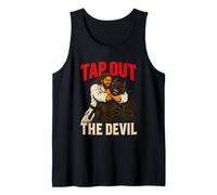 Tap Out The Devil Christian Martial Arts Fighter BJJ Tank Top