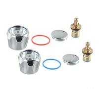 Tap Reviver Conversion Kit, Premium Replacement Heads for Basin Sink Washer, 1/2 Chrome Conversion, Take Your Bathroom and Kitchen Faucets to the Next Level