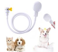 Tap Shower Attachment for Bath, Single Tap Shower Attachment Push on Rubber Shower Hose and Head Washing Hand Held Portable Pet Shower Attachment for Bath Taps