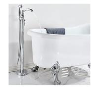 tap Shower， Hand Shower Waterfall Bathtub Faucet Bath Mixer Tap Brass Tub Fill Set,Black(Chrome)