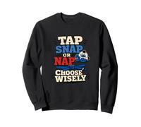 Tap Snap Or Nap BJJ Grappler Humor Sweatshirt