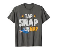 Tap snap or nap | Jiu Jitsu T-Shirt, Men, Asphalt Grey, Medium