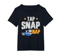 Tap snap or nap | Jiu Jitsu T-Shirt, Women's Plus, Black, 3X