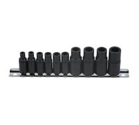 Tap Socket Set 3/8"D, 1/4"D 10pc - Laser 7901 New