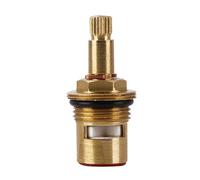 tap Spool, Spare Valves Cartridges, Replacement Brass Ceramic Stem Disc Tap Cartridge Faucet Valve Quarter Turn 1/2" for Bathroom Kitchen,Red(Red)