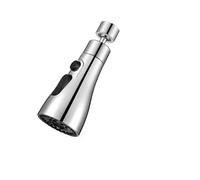 Tap Spray Head 360° Rotating Kitchen Faucet Slim Waist Pressurized Anti-Splash Extended Filter Foam Universal Head Sprayer for(Silver-1pcs)