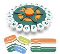 Tap Think Game Word Game UK Alphabet Game with Timer, The Quick Thinking Letter Pressing Words Game, Fast-Paced Family Board Games for 2-8 players, Fun Words Learning Game For Adults Children Gift