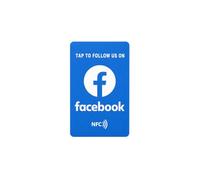 Tap to Follow Facebook NFC Card - Social Media Business Page Card for Shops, Cafes, Salons, Restaurants & Offices - Easy Tap Setup, No App Required (1)