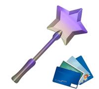Tap to Pay Card Wand - 3d Printed Payment Stick, Star Shaped Card Holder Wand, Fun Tech Gadget, Performance Accessory for Parties, Conventions, Content Creators, 14.17x5.91 Inches