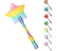 Tap to Pay Wand 3D Printed - Magic Star Contactless Payment Card Holder Stick - Secure Extendable Reach Tool for Drive Thrus, Car Parks & Shopping - Credit & Debit Cards (Rainbow-b)