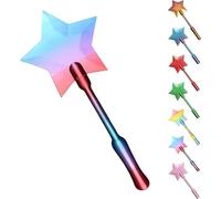 Tap to Pay Wand 3D Printed - Magic Star Contactless Payment Card Holder Stick - Secure Extendable Reach Tool for Drive Thrus, Car Parks & Shopping - Credit & Debit Cards (Rainbow-a)