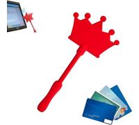 Tap to Pay Wand Contactless Payment Card Holder, 3D Printed Star Magic Wands for Credit & Debit Cards, Secure Holder Stick for Kids & Adults (Red_B)