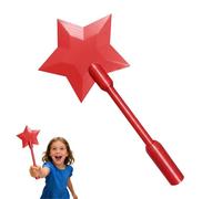 Tap to Pay Wand Contactless Payment Card Holder, 3D Printed Star Magic Wands for Credit & Debit Cards, Secure Holder Stick for Kids & Adults (Red)