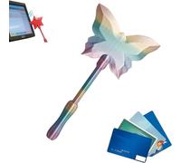 Tap to Pay Wand Contactless Payment Card Holder, 3D Printed Star Magic Wands for Credit & Debit Cards, Secure Holder Stick for Kids & Adults (Multicolor_A)