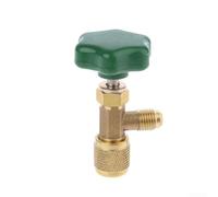 Tap Valve Bottle Opener for HVAC Refrigeration Systems7/16" 28UNF Thread, Stainless Steel Brass Construction, Leak-Proof Chloroprene Rubber