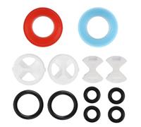 Tap Valve Cartridge Replacement Kit 12pcs Tap Washers for Mixer Taps Set with Ceramic Discs 1/2 Turn Silicone O Ring Gaskets Washers for Kitchen Sink Leaking Tap Repair