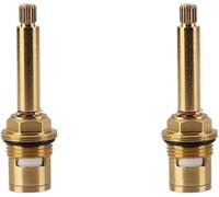 tap Valve core， Brass Ceramic Stem Swivel Latch Faucet Cartridge Quarter Turn 1/2 inch Multicolor(Red)