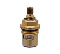 Tap Valves Replacement, Brass Ceramic Disc Cartridges Insert Faucet Valve Quarter Turn 1/2" Ceramic Tap Valves for Bathroom Kitchen Tap