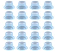 Tap Washers, 20Pcs Faucet Gasket Silicone Raw Material Belt for 1/4 Inch Hose, Kitchen Leak-Proof Sealing Gasket Faucet Washers Suit for Garden Bathroom Hose(White)